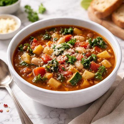 Beans and vegetable soup