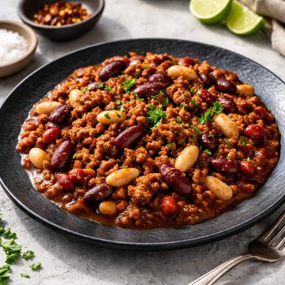 Beans with ground meat