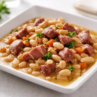 Beans with ham