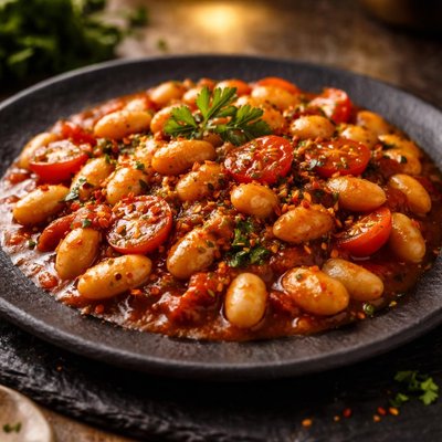 Beans with tomato