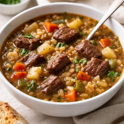 Beef and barley soup