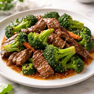 Beef and broccoli stir fry