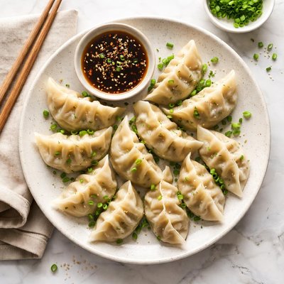 Beef and chive steam dumplings
