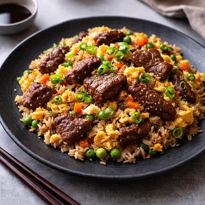 Beef and egg fried rice