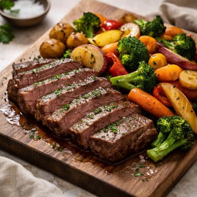 Beef and mixed vegetables