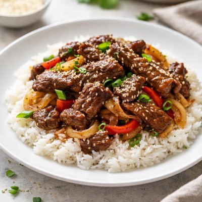 Beef and rice