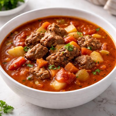 Beef and tomato soup
