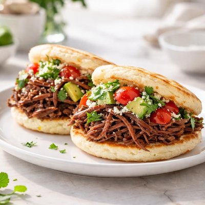 Beef arepas