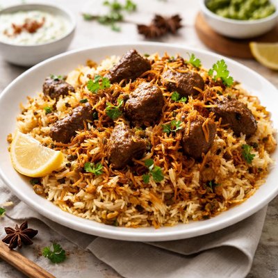 Beef biryani