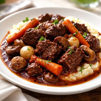 Beef bourguignon