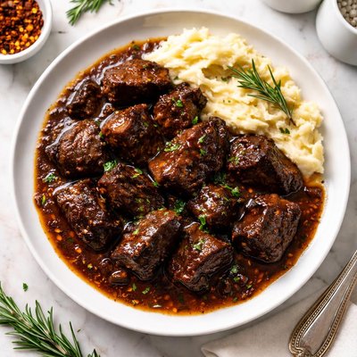 Beef braised in chianti and espresso