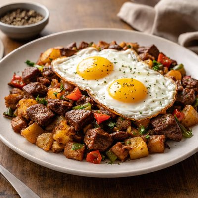Beef brisket hash
