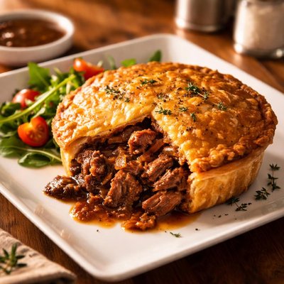 Beef brisket meat pie
