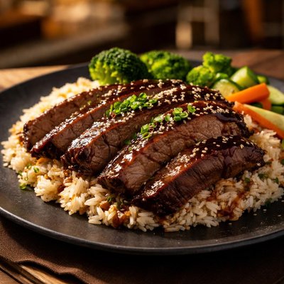 Beef brisket rice