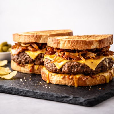 Beef burger melts