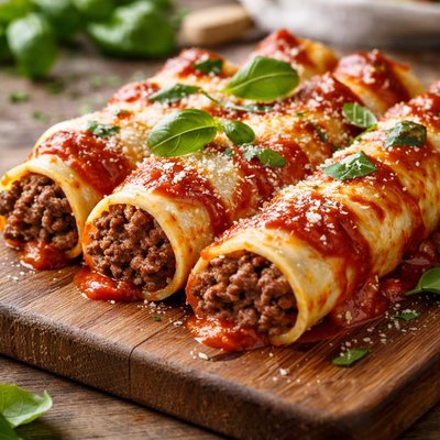 Beef cannelloni