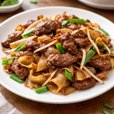 Beef chow fun