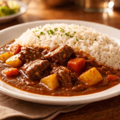 Beef curry rice