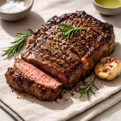 Beef entrecote steak