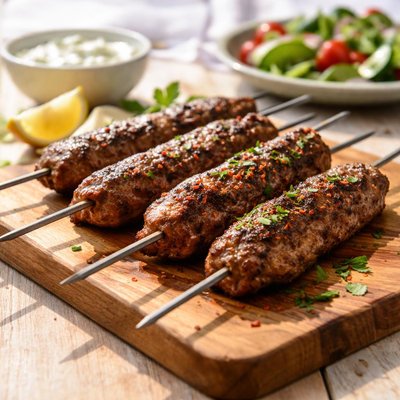 Beef lamb kebabs