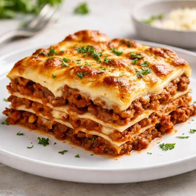 Beef lasagne