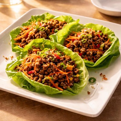 Beef lettuce wraps