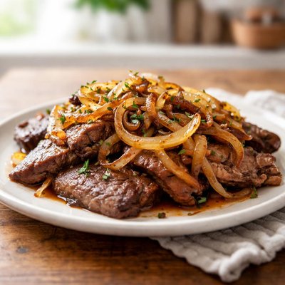 Beef liver and onions