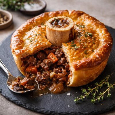 Beef marrow pie