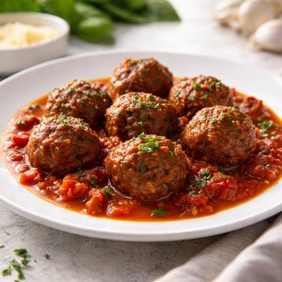 Beef meatballs in tomato sauce