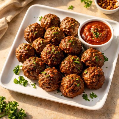 Beef mince homemade meatballs