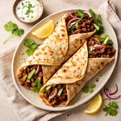 Beef parotha roll