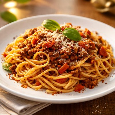 Beef pasta bolonegse
