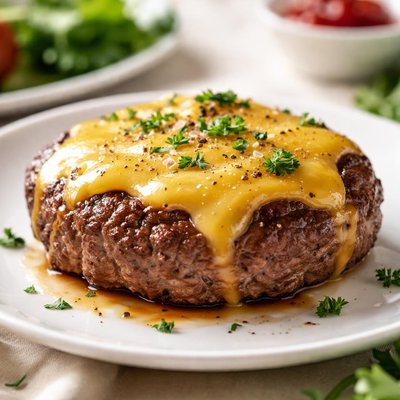 Beef patty with cheese