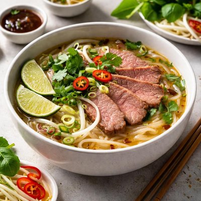 Beef pho soup