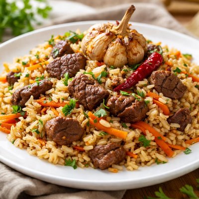 Beef pilaf
