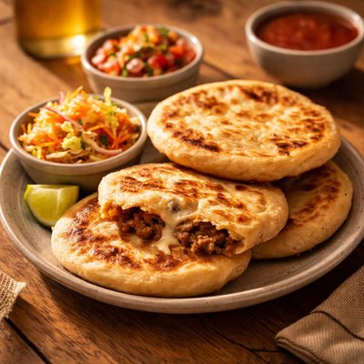 Beef pupusa