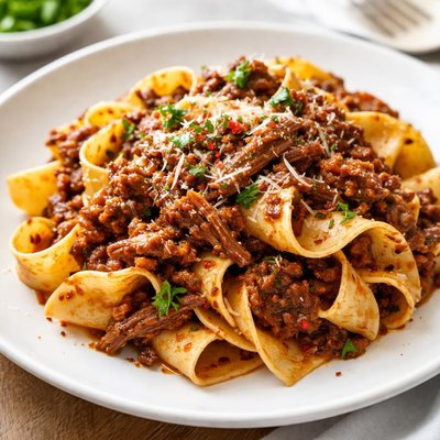 Beef ragu pasta
