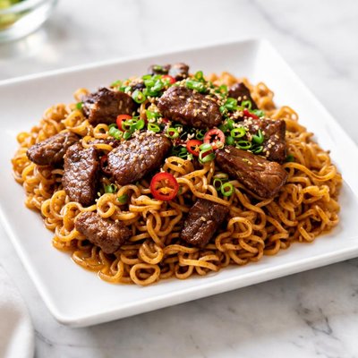 Beef ramen noodles package