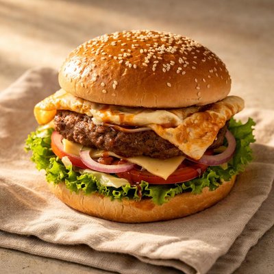 Beef ramly burger biasa