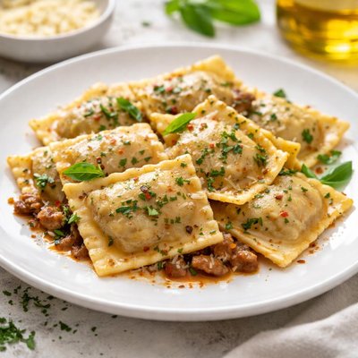 Beef ravioli