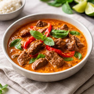 Beef red curry
