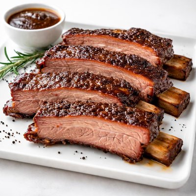 Beef rib slices
