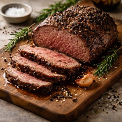 Beef round or chuck roast