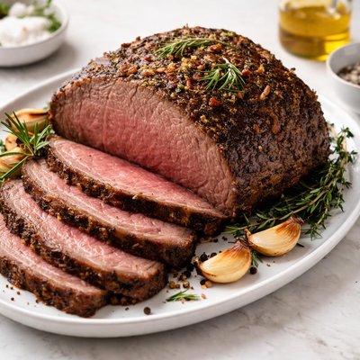 Beef round roast
