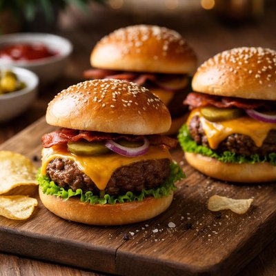 Beef slider with cheese