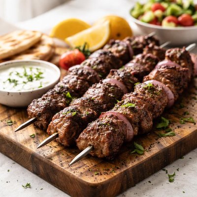 Beef souvlaki