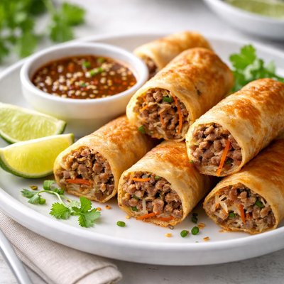 Beef spring roll
