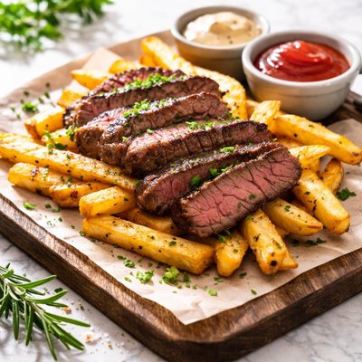 Beef steak fries