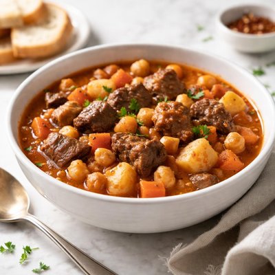 Beef stew with chickpeas