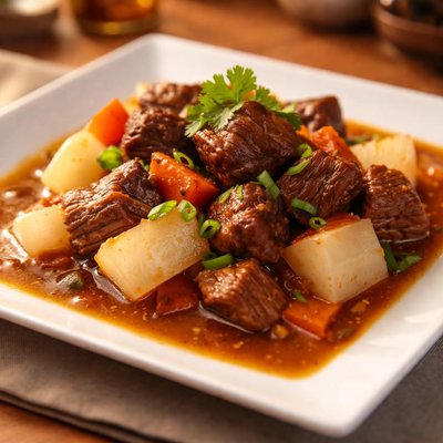 Beef stew with white radish
